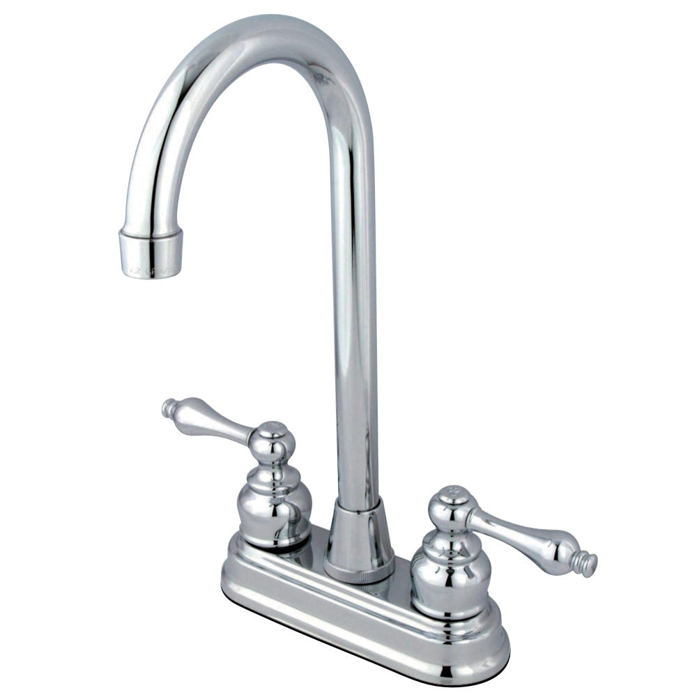 Kingston Brass KB492AL Victorian 4" Centerset High Arch Bar Faucet