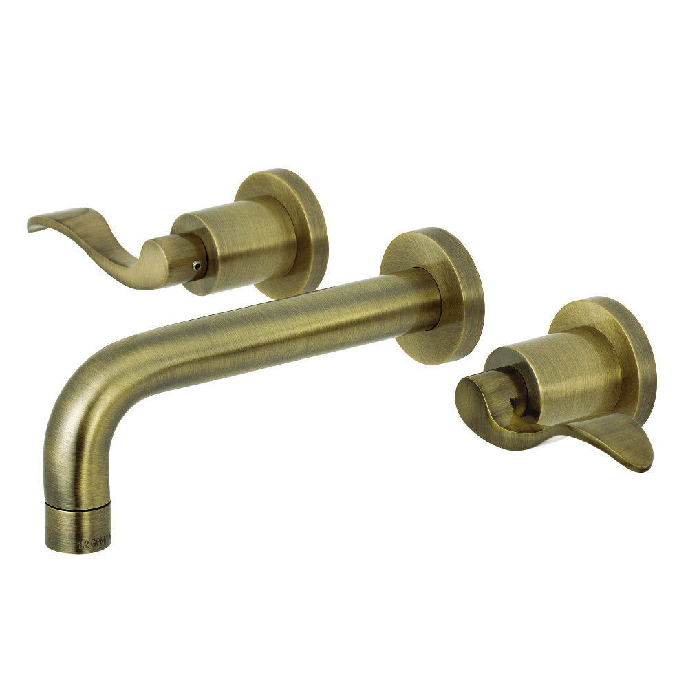 Kingston Brass KS8126DFL NuWave 2-Handle Wall Mount Bathroom Faucet
