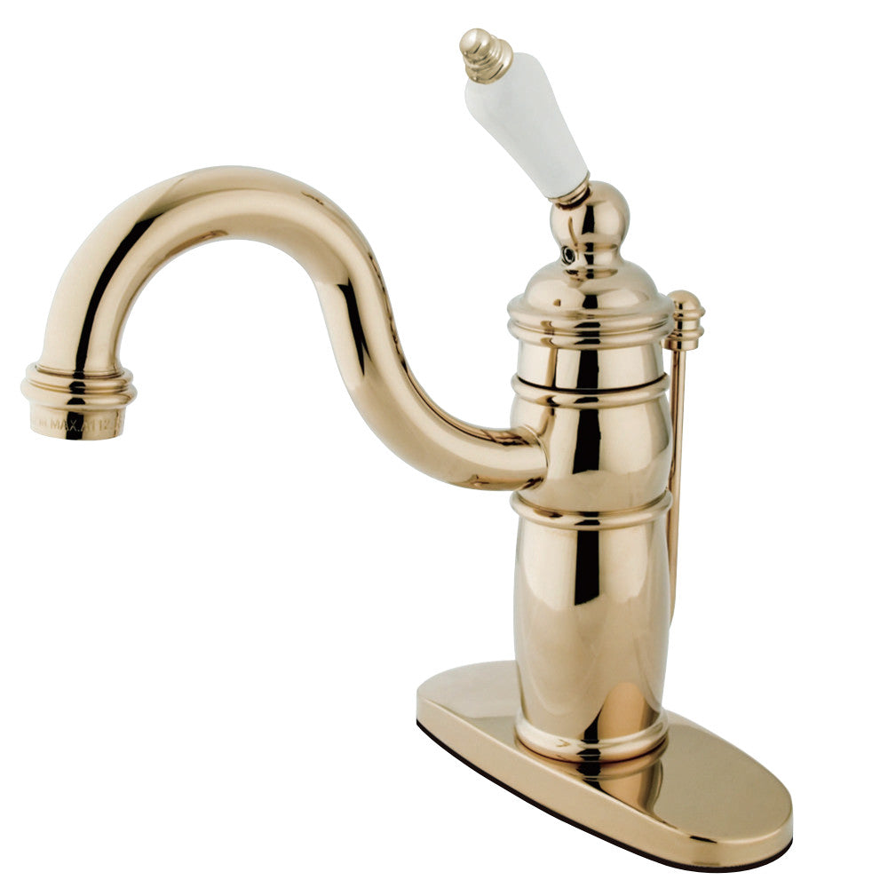 Kingston Brass KB1408PL Victorian Single-Handle Bathroom Faucet with Pop-Up Drain