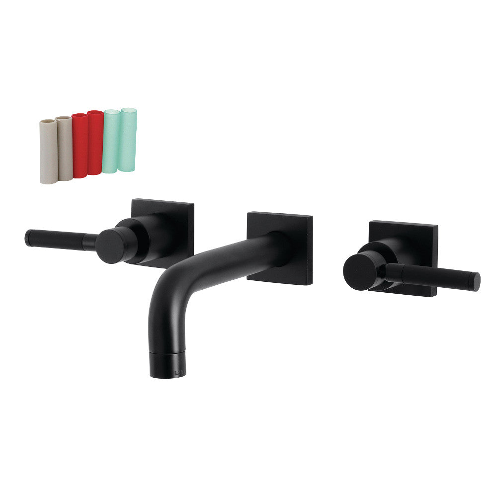 Kingston Brass KS6122DKL Ksiser Two-Handle Wall Mount Bathroom Faucet