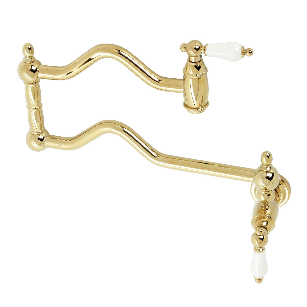 Kingston Brass KS2102PL Heritage Wall Mount Pot Filler