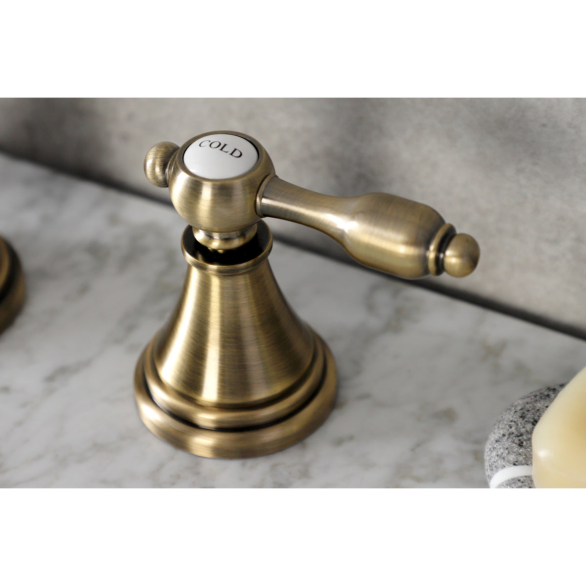 Kingston Brass KS2981TAL Tudor Widespread Bathroom Faucet with Brass Pop-Up