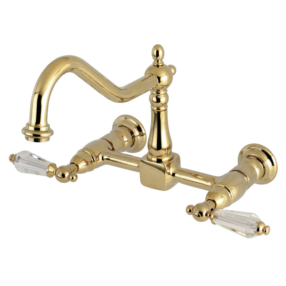 Kingston Brass KS1245WLL Wilshire Wall Mount Bridge Kitchen Faucet