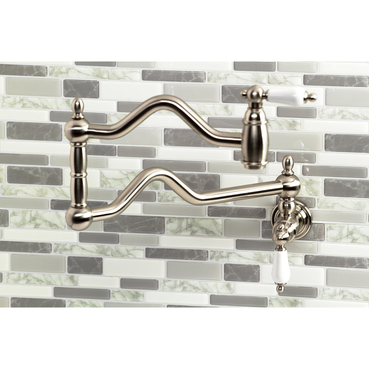 Kingston Brass KS2102PL Heritage Wall Mount Pot Filler