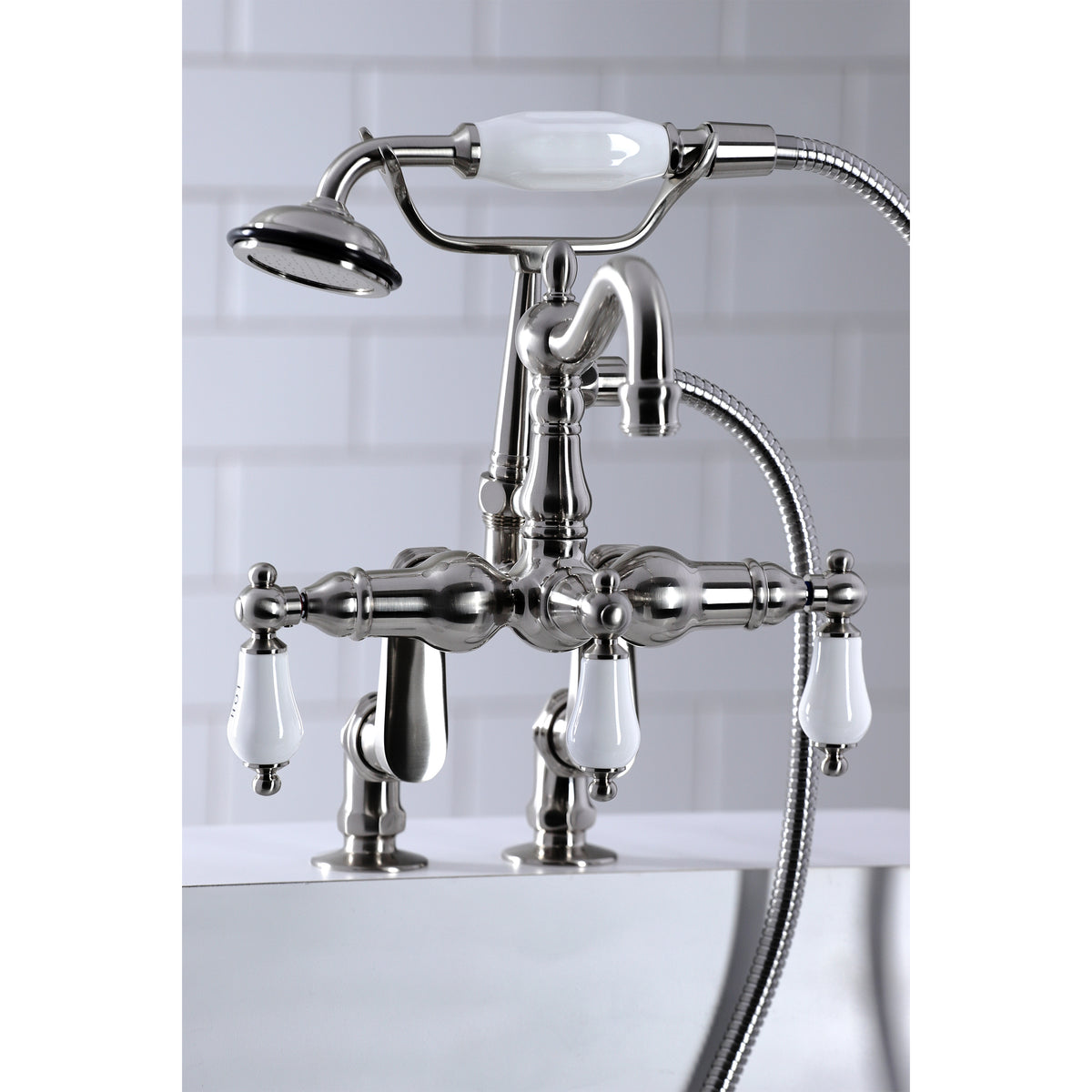 Vintage Clawfoot Tub Faucet with Hand Shower