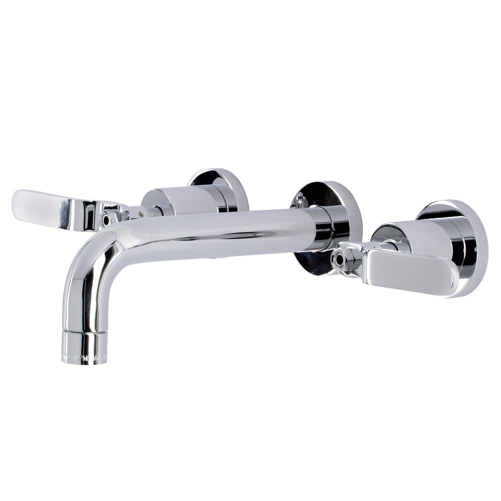 Kingston Brass KS8122KL Whitaker Two-Handle Wall Mount Bathroom Faucet