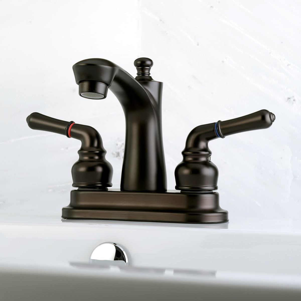 Kingston Brass FB7625NML 4 in. Centerset Bathroom Faucet