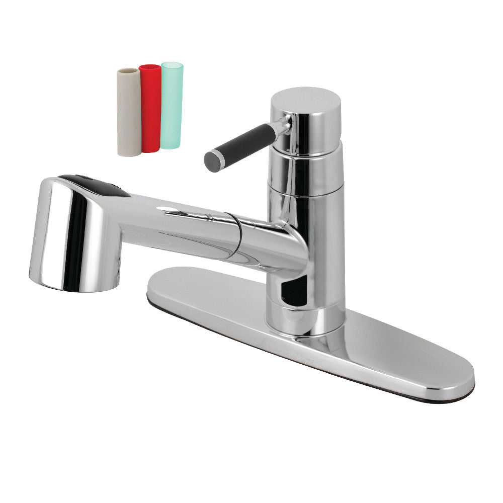 Gourmetier GSC8571DKL Kaiser Single-Handle Pull-Out Kitchen Faucet