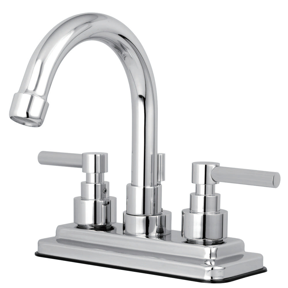 Kingston Brass KS8665EL Elinvar 4 in. Centerset Bathroom Faucet with Brass Pop-Up