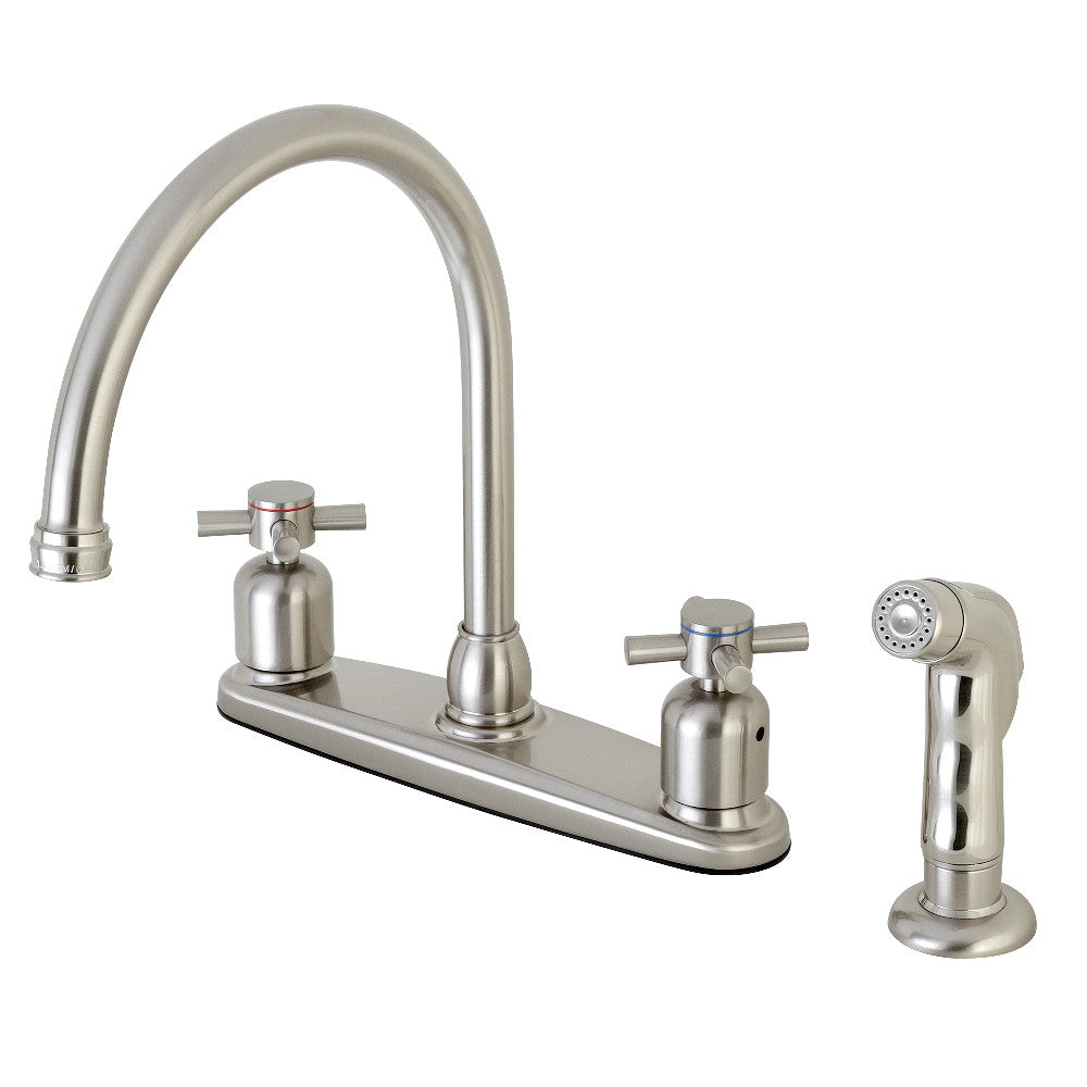 Kingston Brass FB791DXSP Concord 8-Inch Centerset Kitchen Faucet with Sprayer