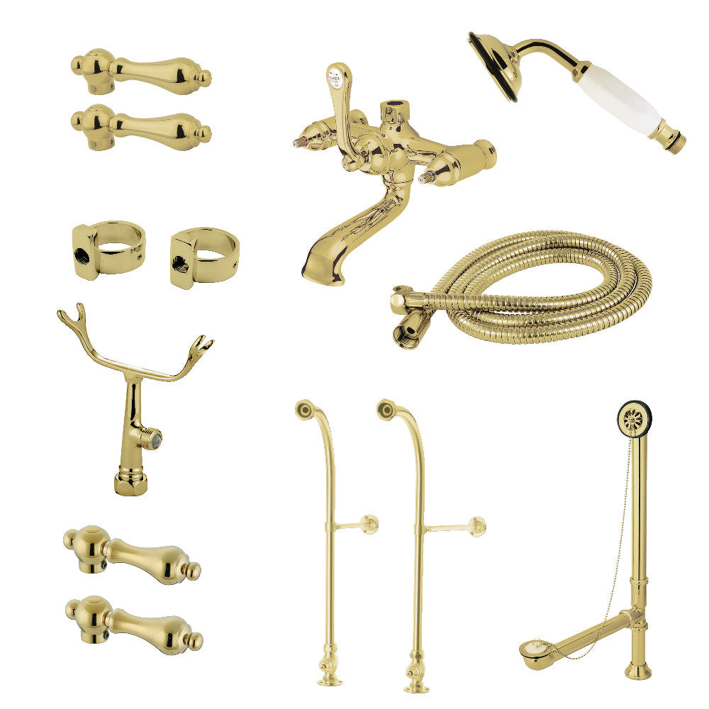 Vintage Freestanding Clawfoot Tub Faucet Combo