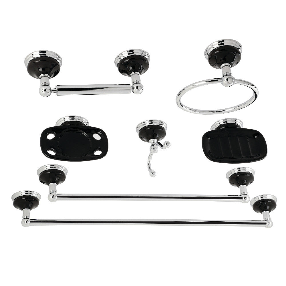 Kingston Brass Water Onyx 7-Piece Bathroom Accessory Set