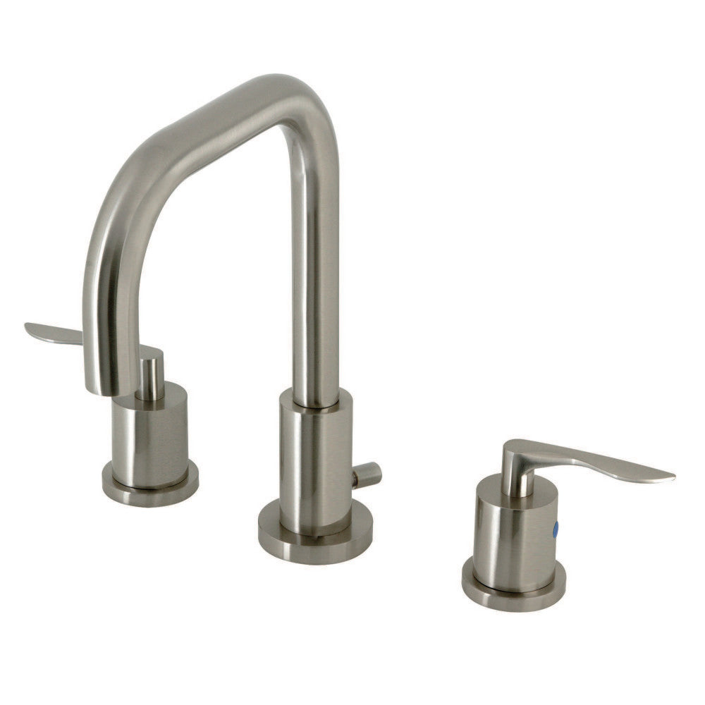Kingston Brass FSC8930SVL Serena Widespread Bathroom Faucet with Brass Pop-Up