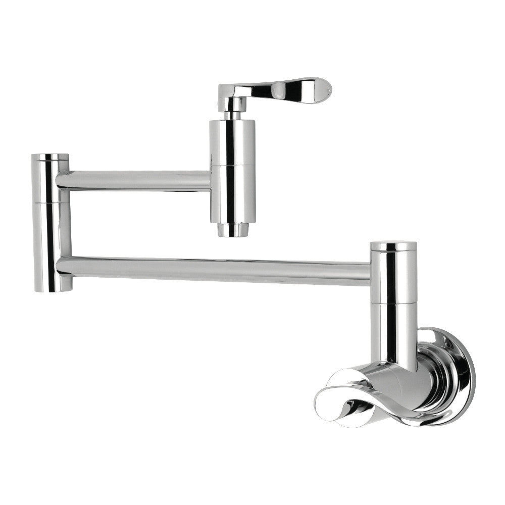 Kingston Brass KS8108DFL Wall Mount Pot Filler Kitchen Faucet