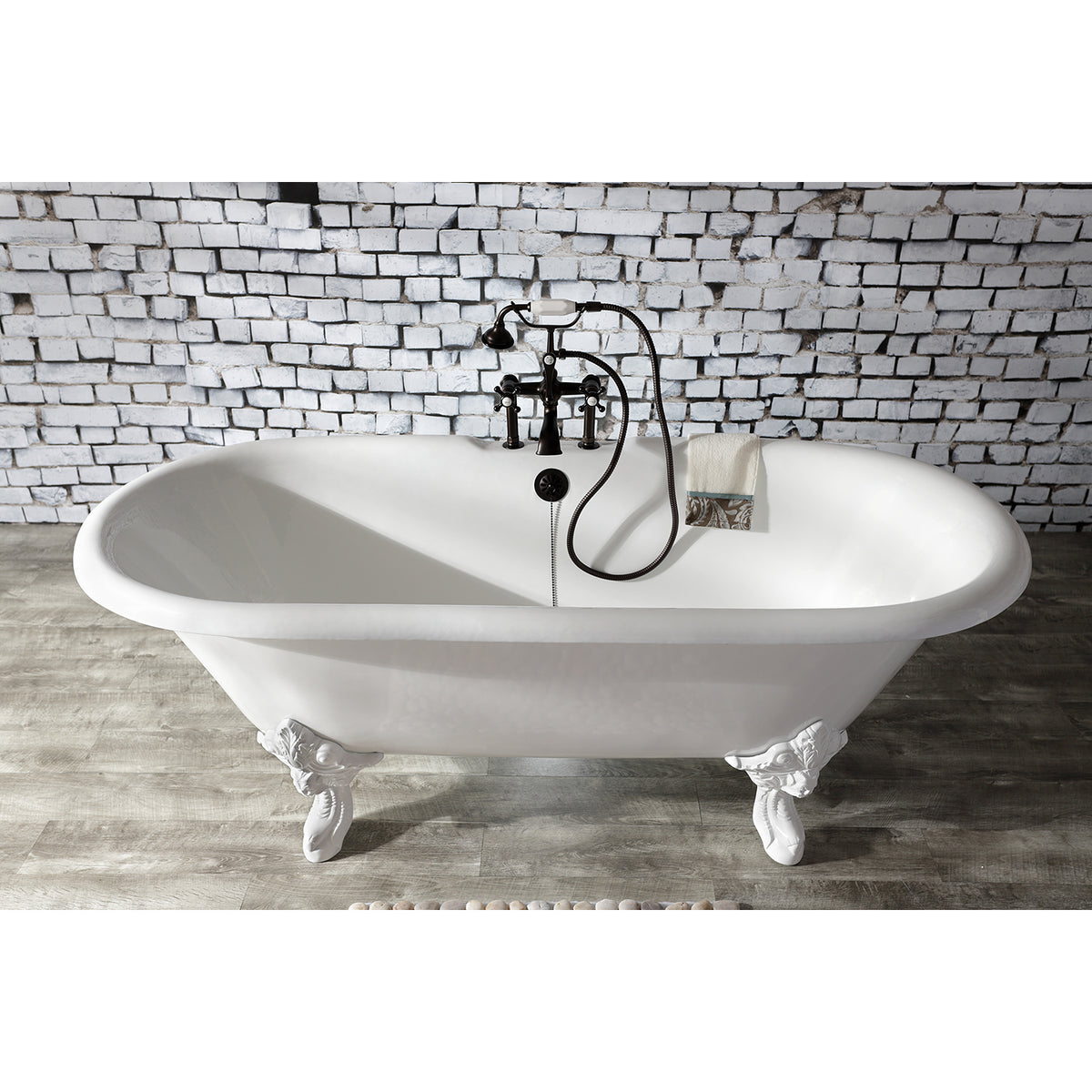 Auqa Vintage Deck Mount Clawfoot Tub Faucet