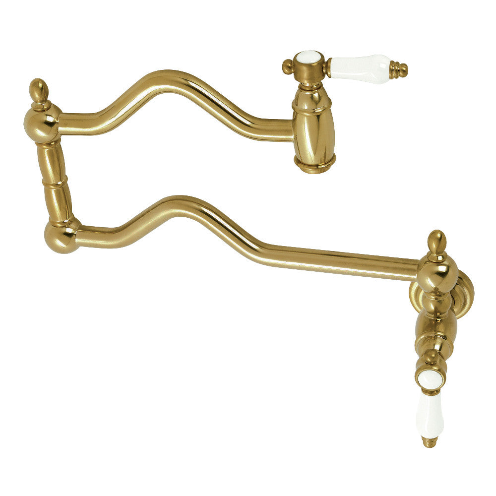 Kingston Brass KS2101BPL Bel Air Wall Mount Pot Filler