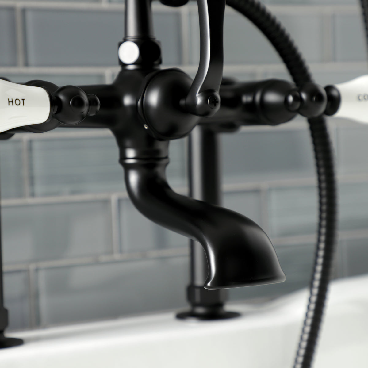Auqa Vintage Deck Mount Clawfoot Tub Faucet