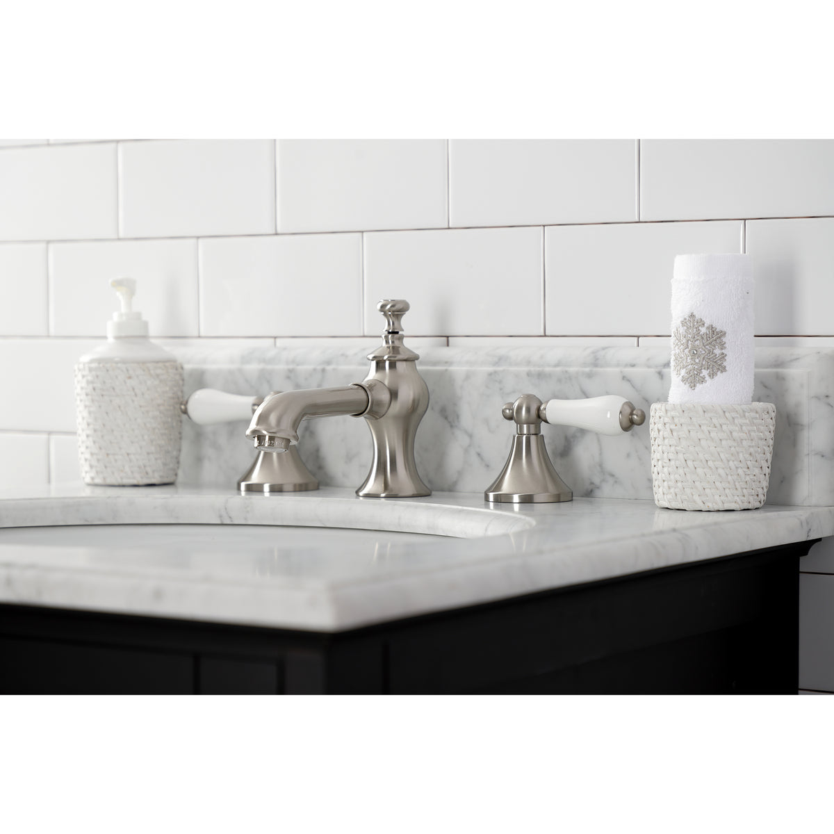 Kingston Brass KC7063PL Vintage 8 in. Widespread Bathroom Faucet