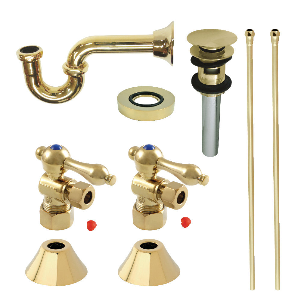 Kingston Brass Traditional Plumbing Sink Trim Kit with P-Trap and Overflow Drain