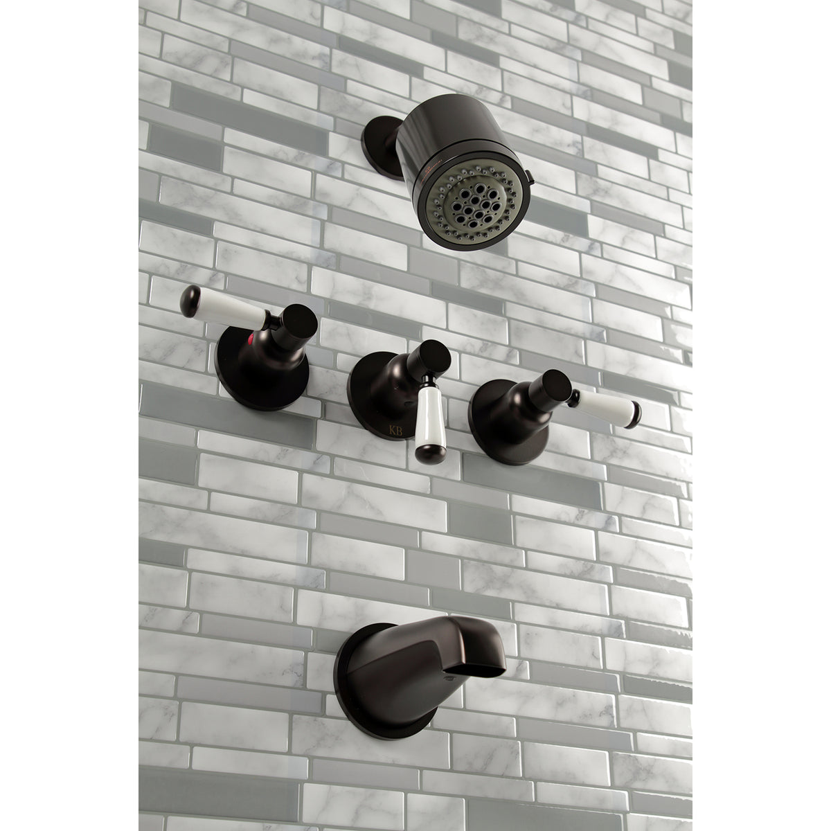 Paris Three-Handle Tub and Shower Faucet