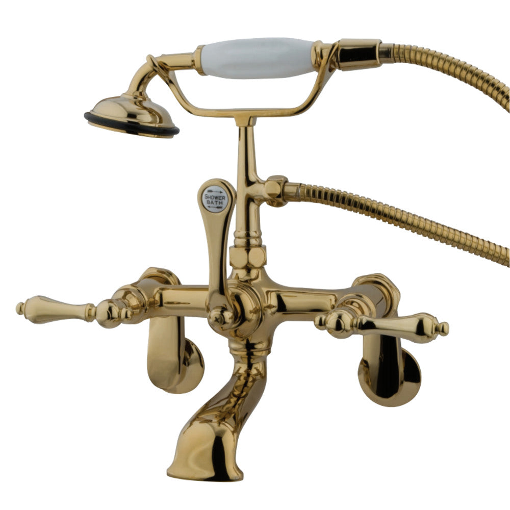 Vintage Wall Mount Clawfoot Tub Faucet with Hand Shower