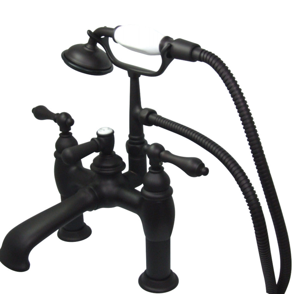 Vintage 7-Inch Deck Mount Tub Faucet with Hand Shower