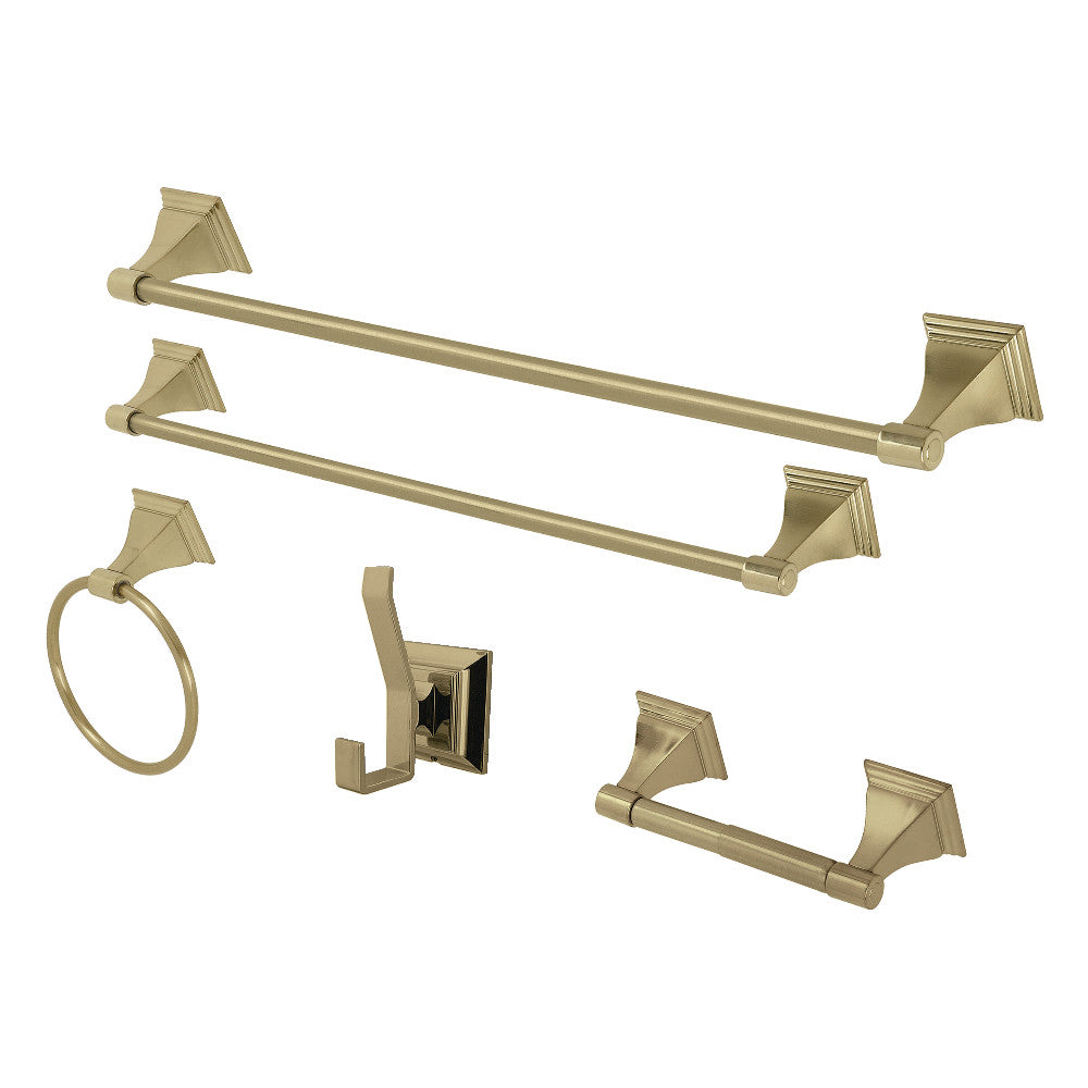 Kingston Brass Monarch 5-Piece Bathroom Accessory Set