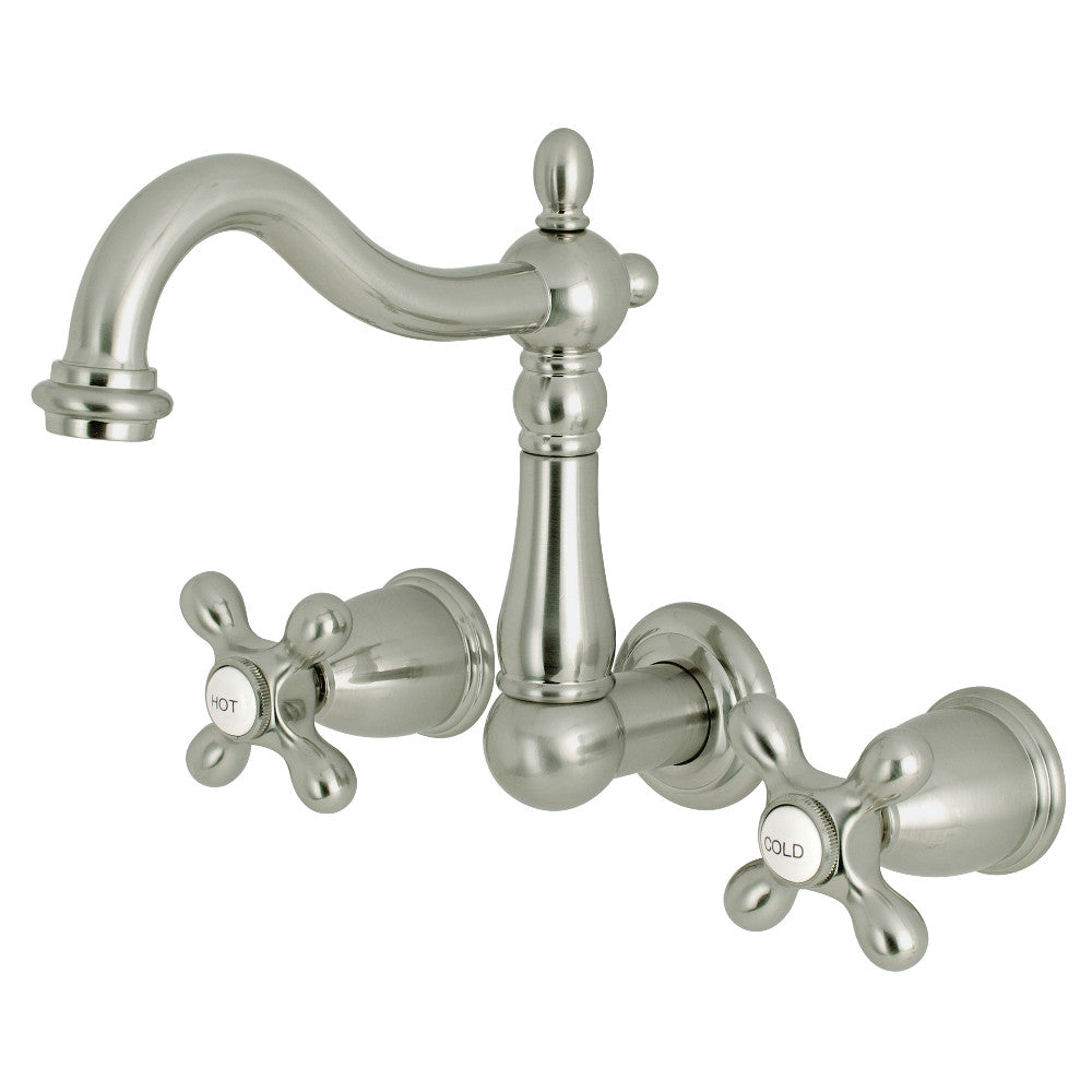 Kingston Brass KS1253AX 8-Inch Center Wall Mount Bathroom Faucet