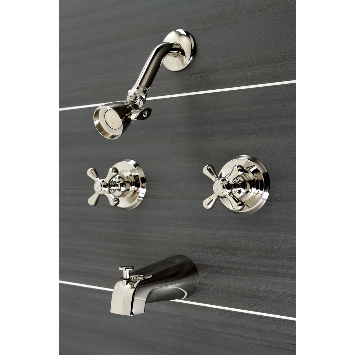 Victorian Twin Handle Tub & Shower Faucet