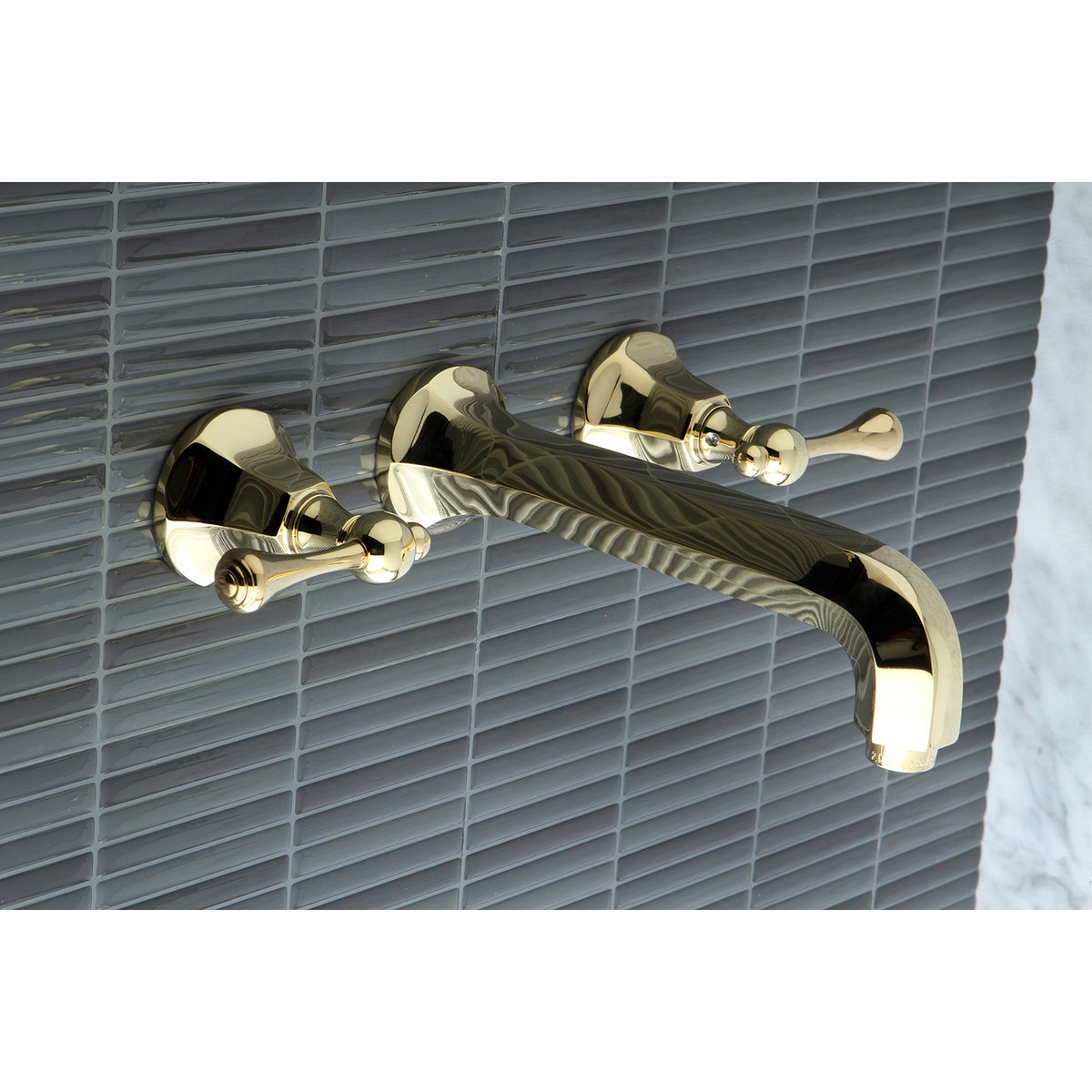 Kingston Brass KS4128BL Wall Mount Bathroom Faucet