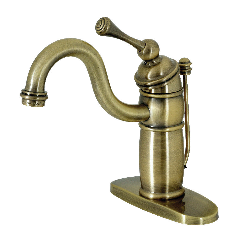 Kingston Brass KB1402BL Victorian Single-Handle Bathroom Faucet with Pop-Up Drain
