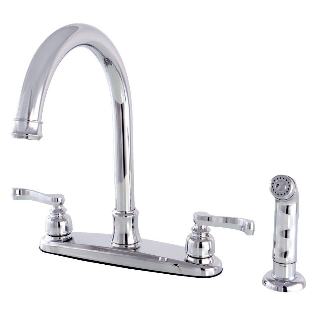 Kingston Brass FB7791FLSP Royale 8-Inch Centerset Kitchen Faucet with Sprayer