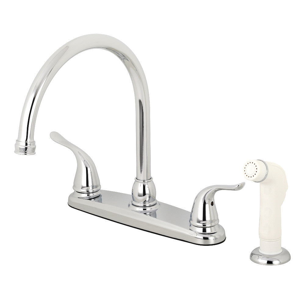 Kingston Brass KB798YL Yosemite 8-Inch Centerset Kitchen Faucet with Sprayer