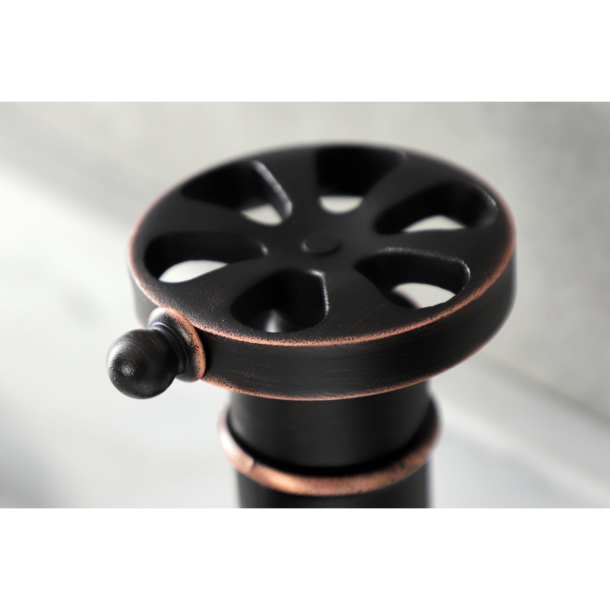 Kingston Brass KSD2824RX Belknap Single-Handle Bathroom Faucet with Push Pop-Up