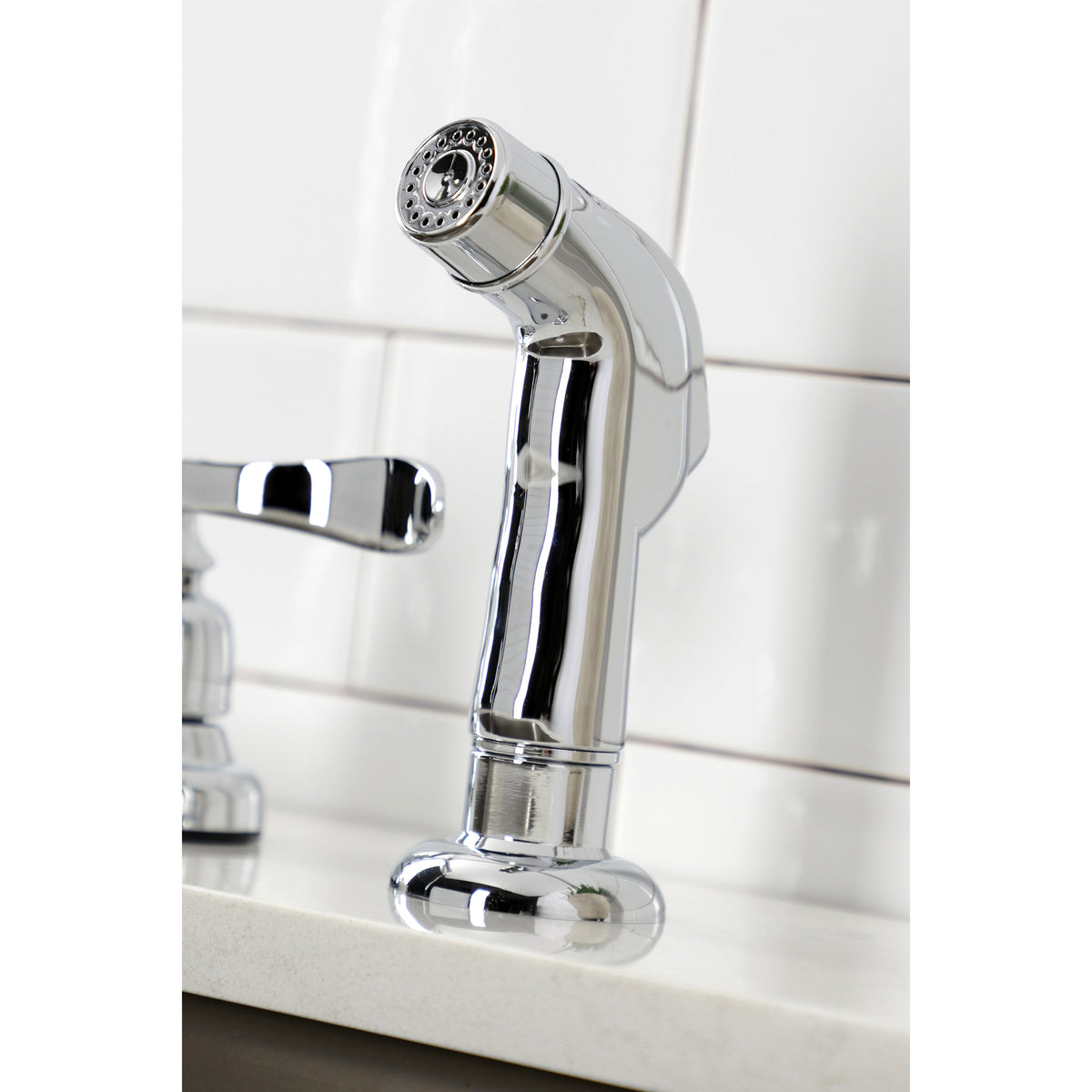 Kingston Brass FB758NFLSP NuWave French 8-Inch Centerset Kitchen Faucet with Sprayer
