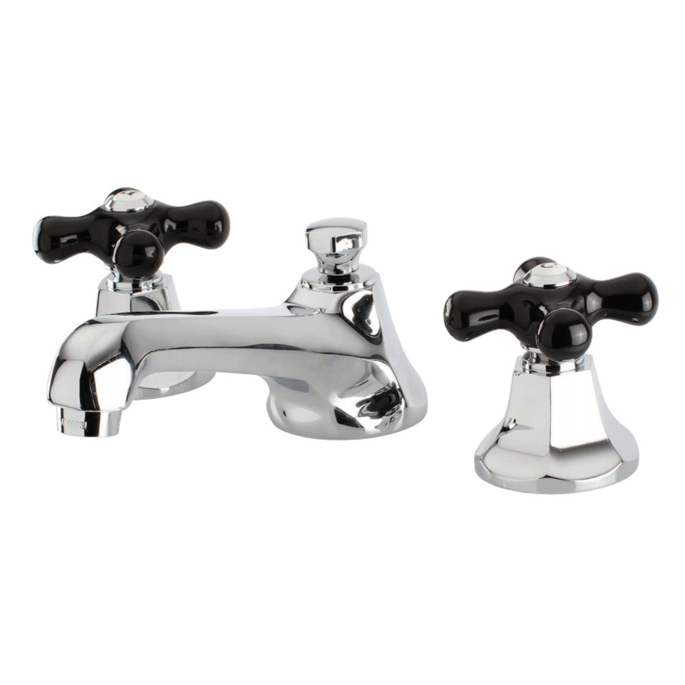 Kingston Brass KS4468PKX Duchess Widespread Bathroom Faucet with Brass Pop-Up