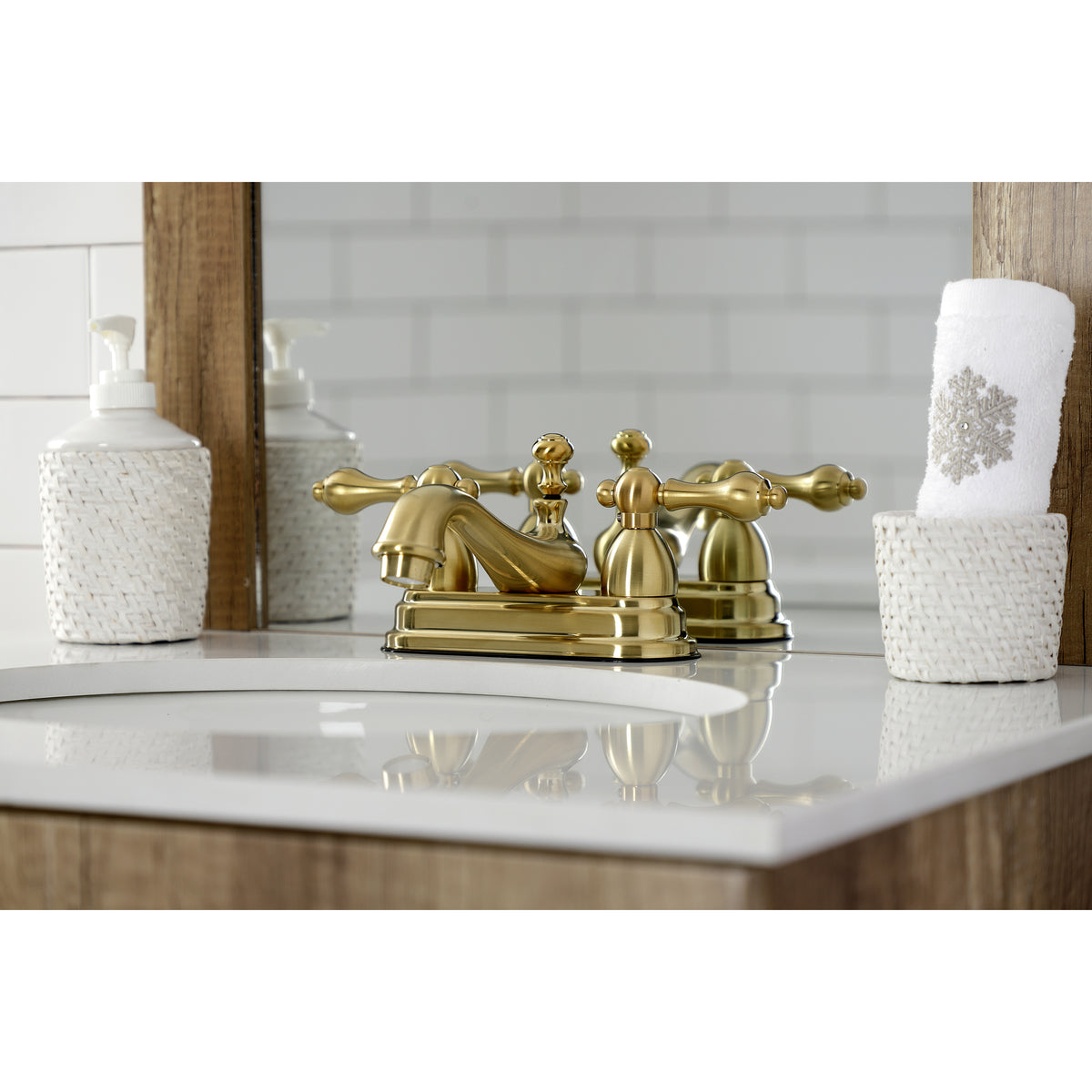 Kingston Brass KS3605AL 4 in. Centerset Bathroom Faucet