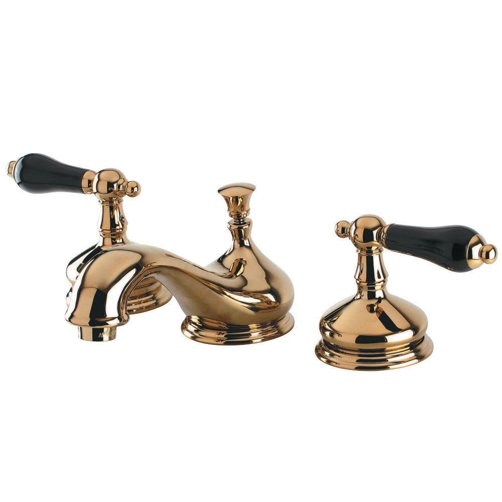 Kingston Brass KS1165PKL Duchess Widespread Bathroom Faucet with Brass Pop-Up