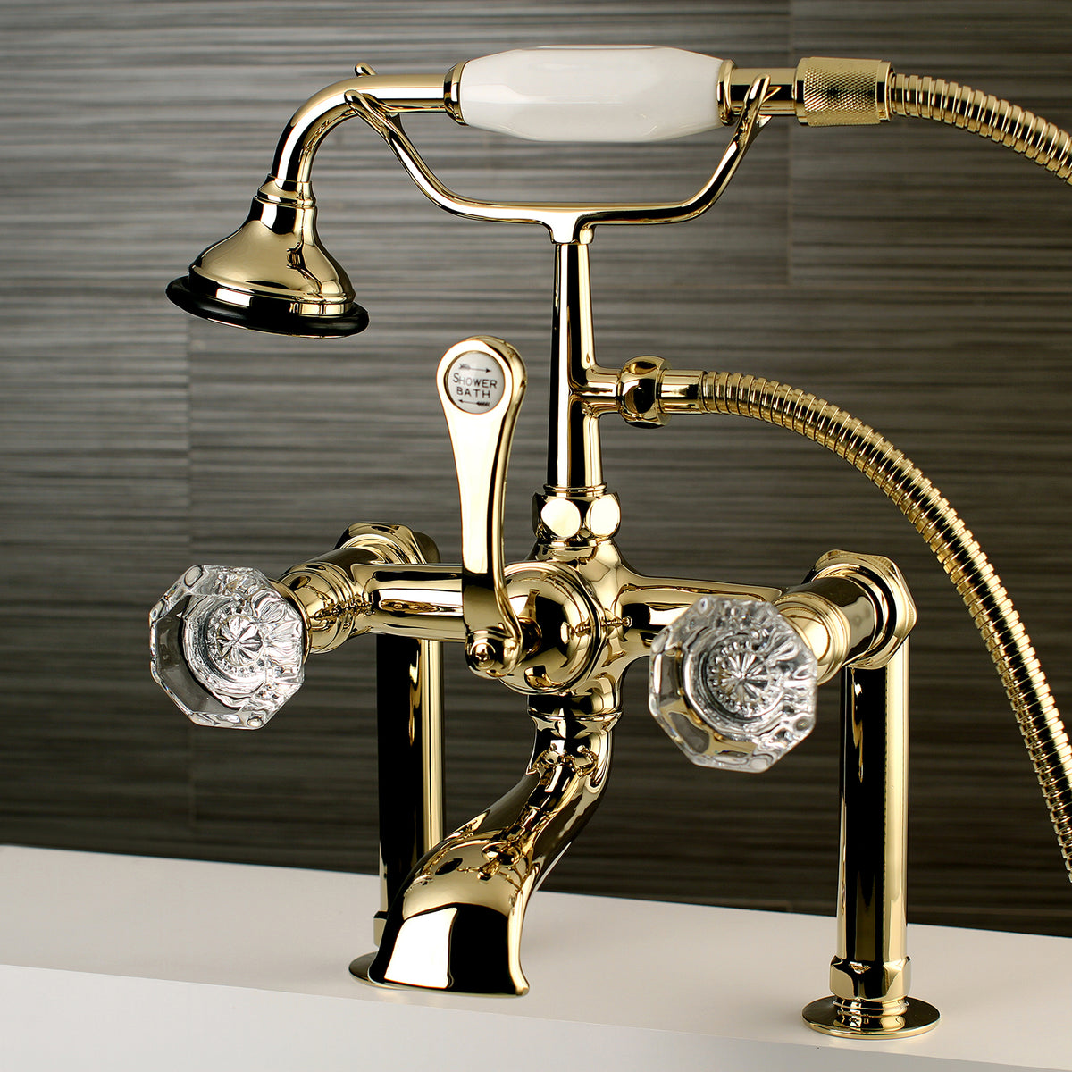 Vintage AE103T2WCL Celebrity Deck Mount Clawfoot Tub Faucet