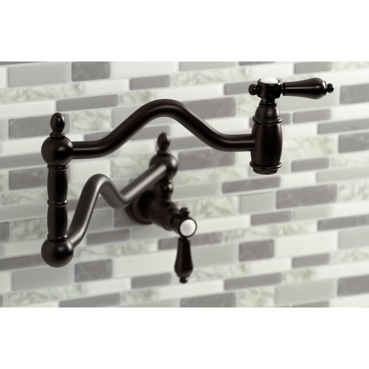 Kingston Brass KS2100BAL Heirloom Wall Mount Pot Filler