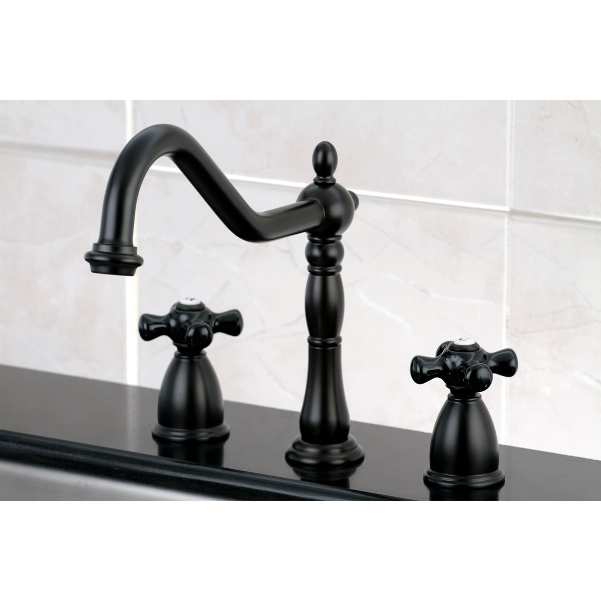 Kingston Brass KB1795PKXLS Widespread Kitchen Faucet