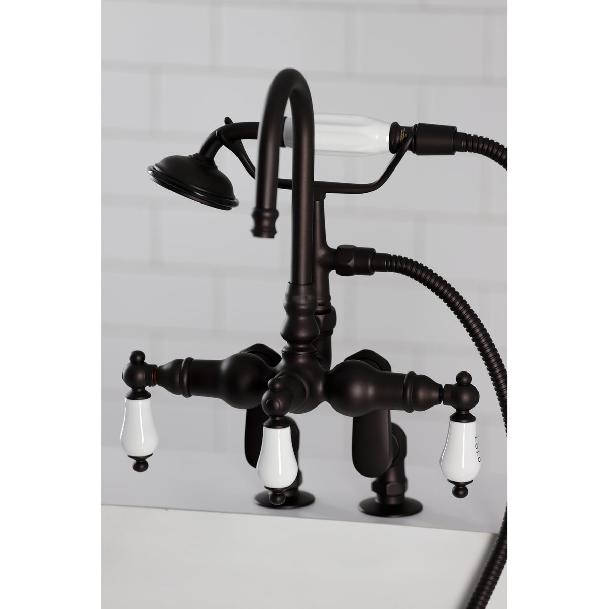 Vintage Clawfoot Tub Faucet with Hand Shower