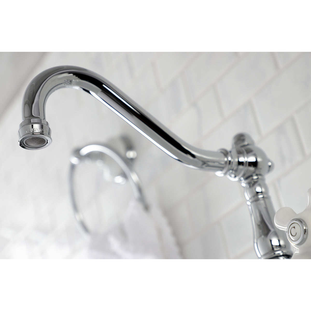 Kingston Brass KS3246PX Vintage Wall Mount Bathroom Faucet