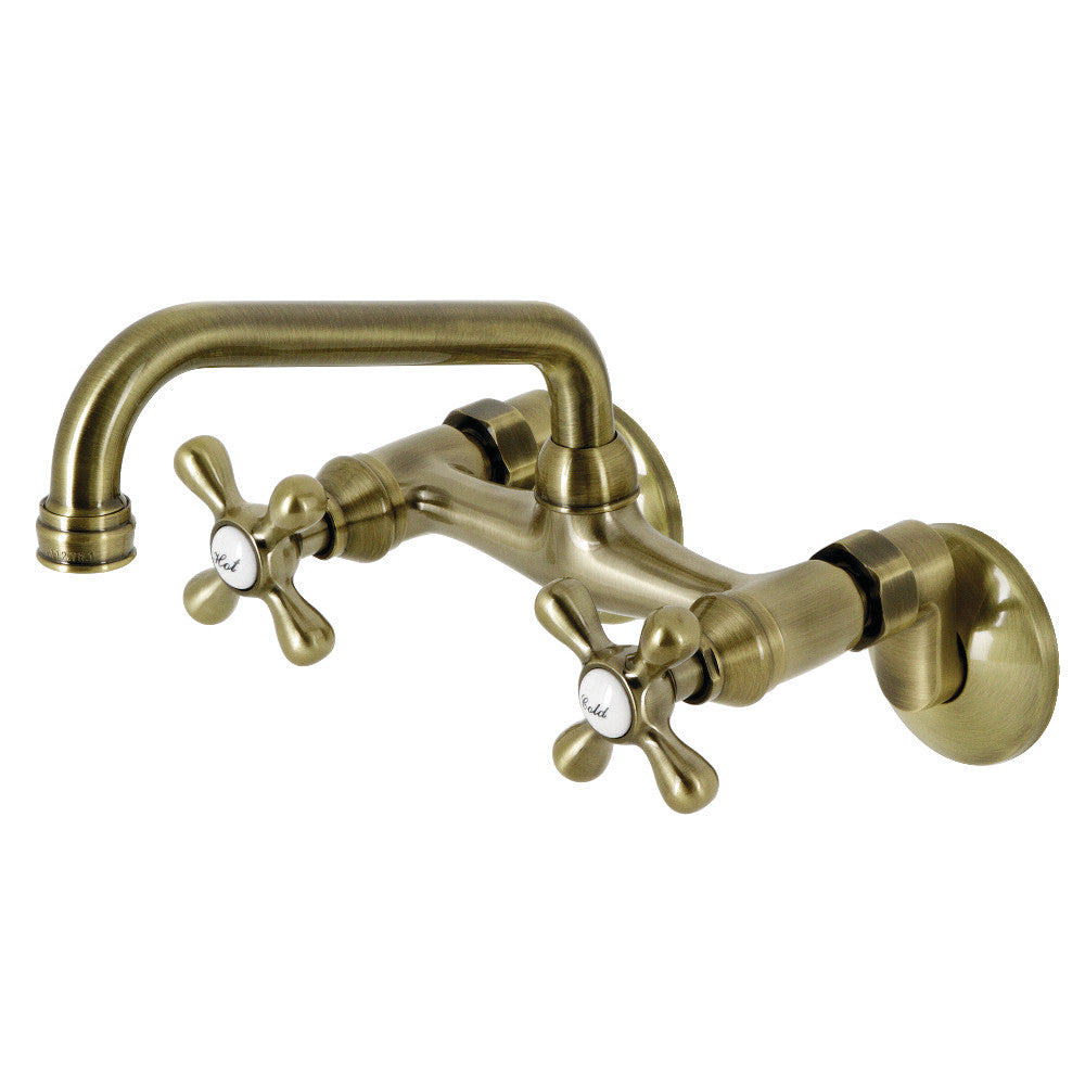 Kingston Brass KS213PN Kingston Two Handle Wall Mount Kitchen Faucet