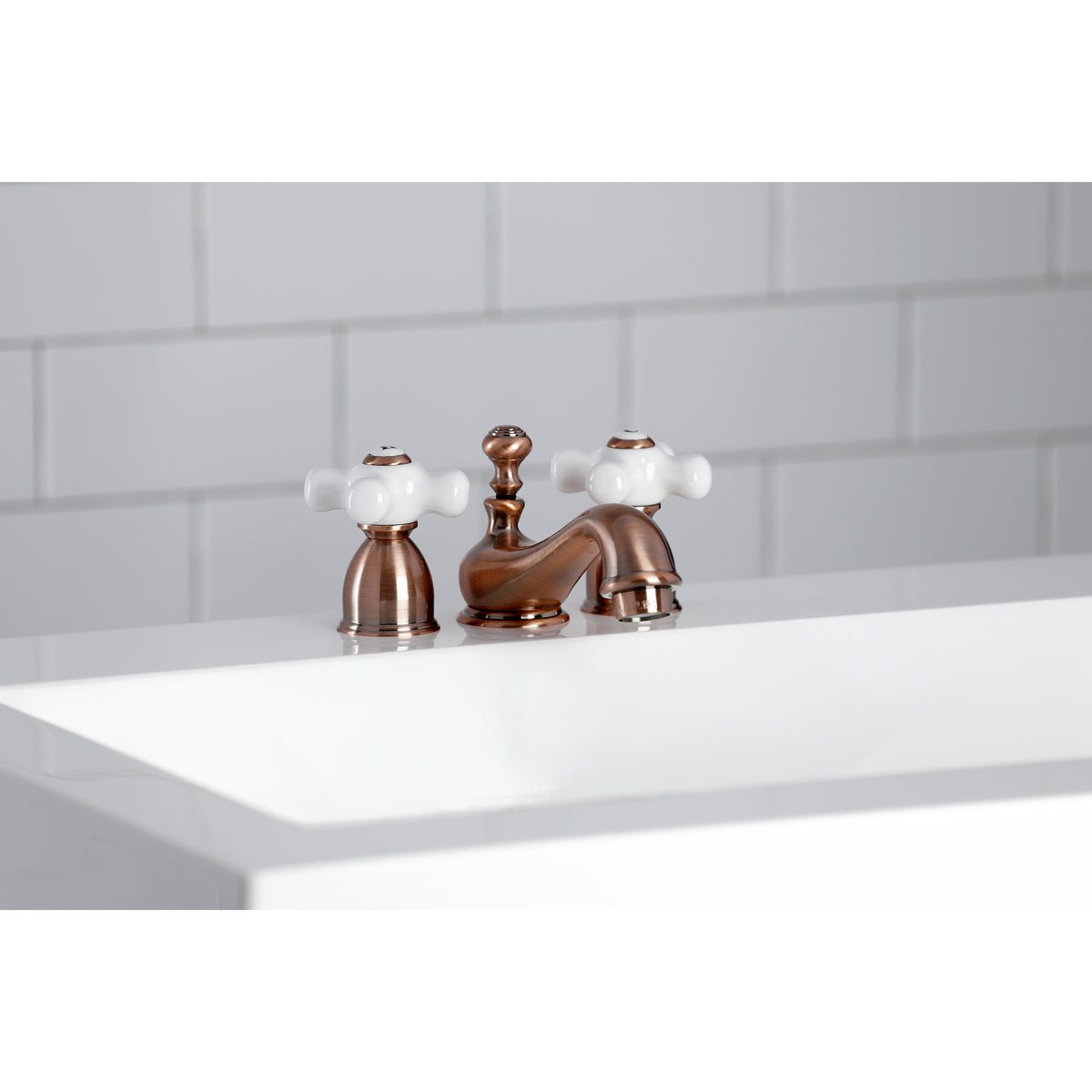 Kingston Brass KS3958PX Mini-Widespread Bathroom Faucet
