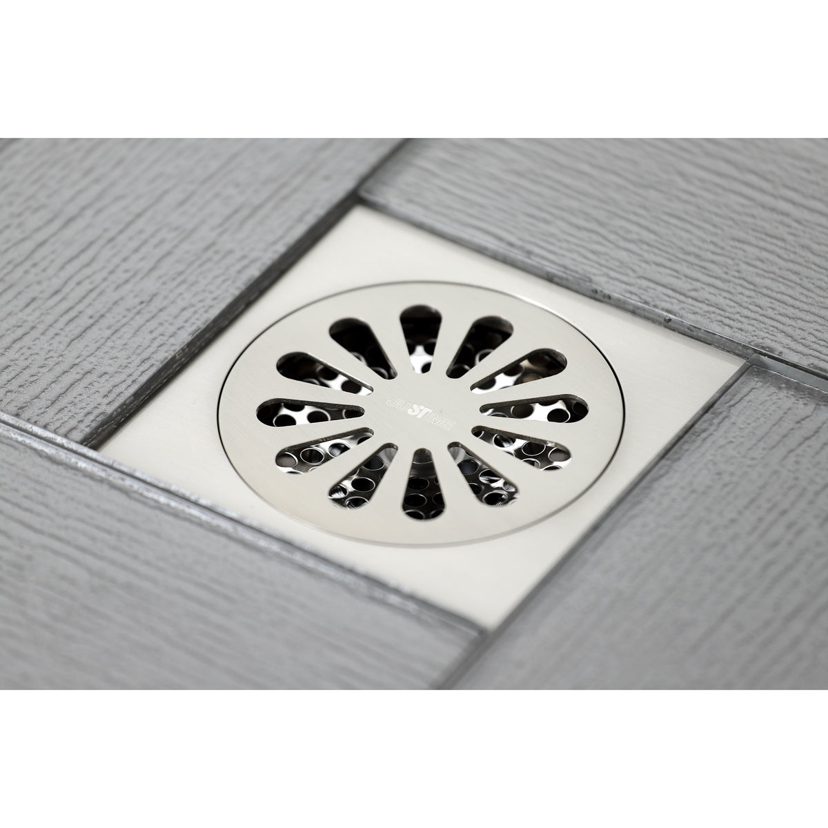 Kingston Brass Watercourse Sunburst 4" Square Grid Shower Drain