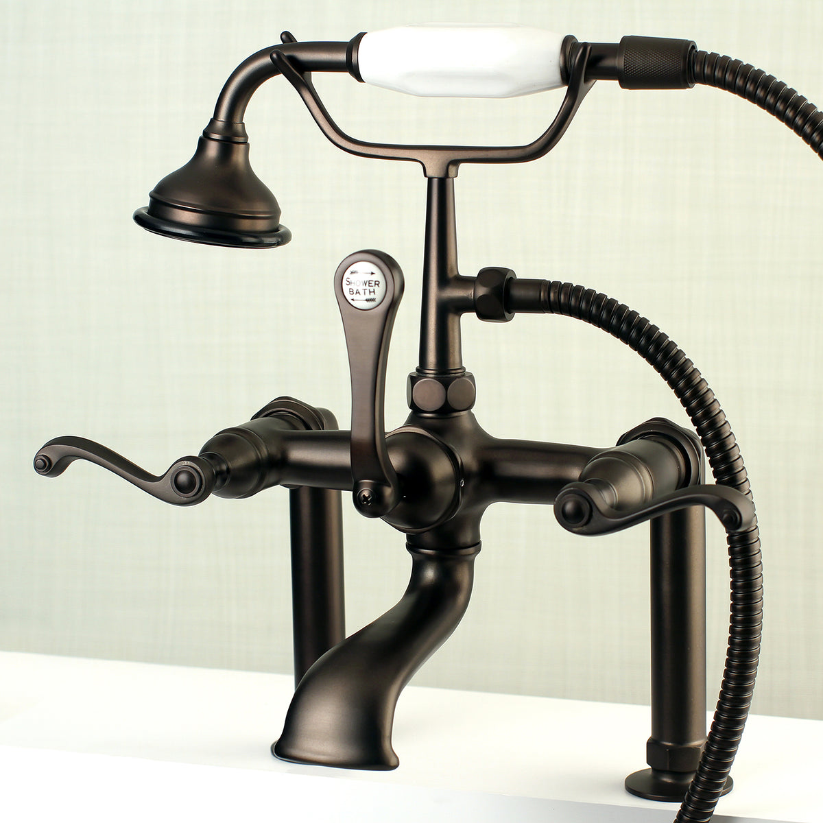 Aqua Vintage Royale Deck Mount Clawfoot Tub Faucet