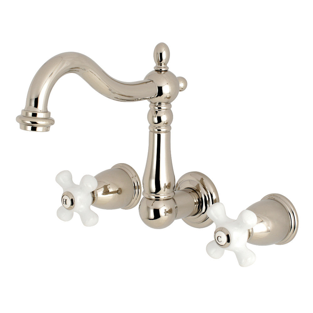 Kingston Brass KS1258PX 8-Inch Center Wall Mount Bathroom Faucet
