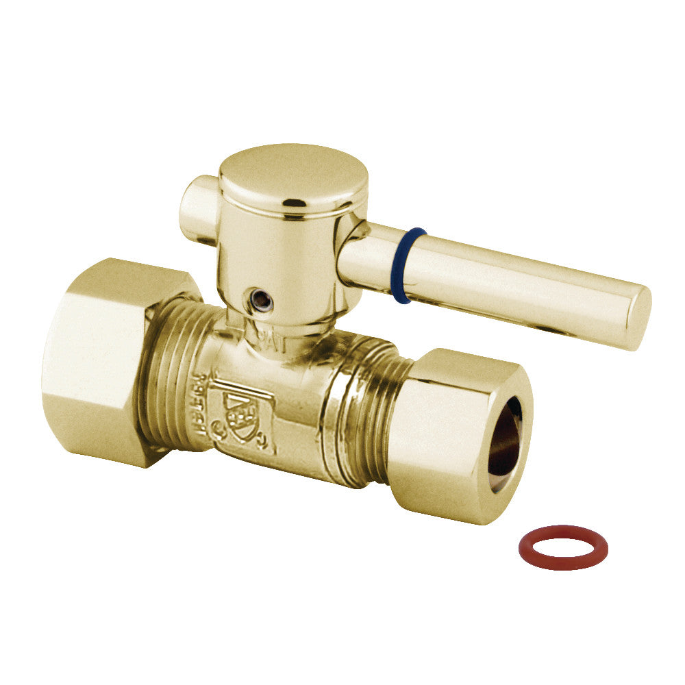 Kingston Brass 5/8" OD Comp X 1/2" OD Comp Straight Shut-Off Valve