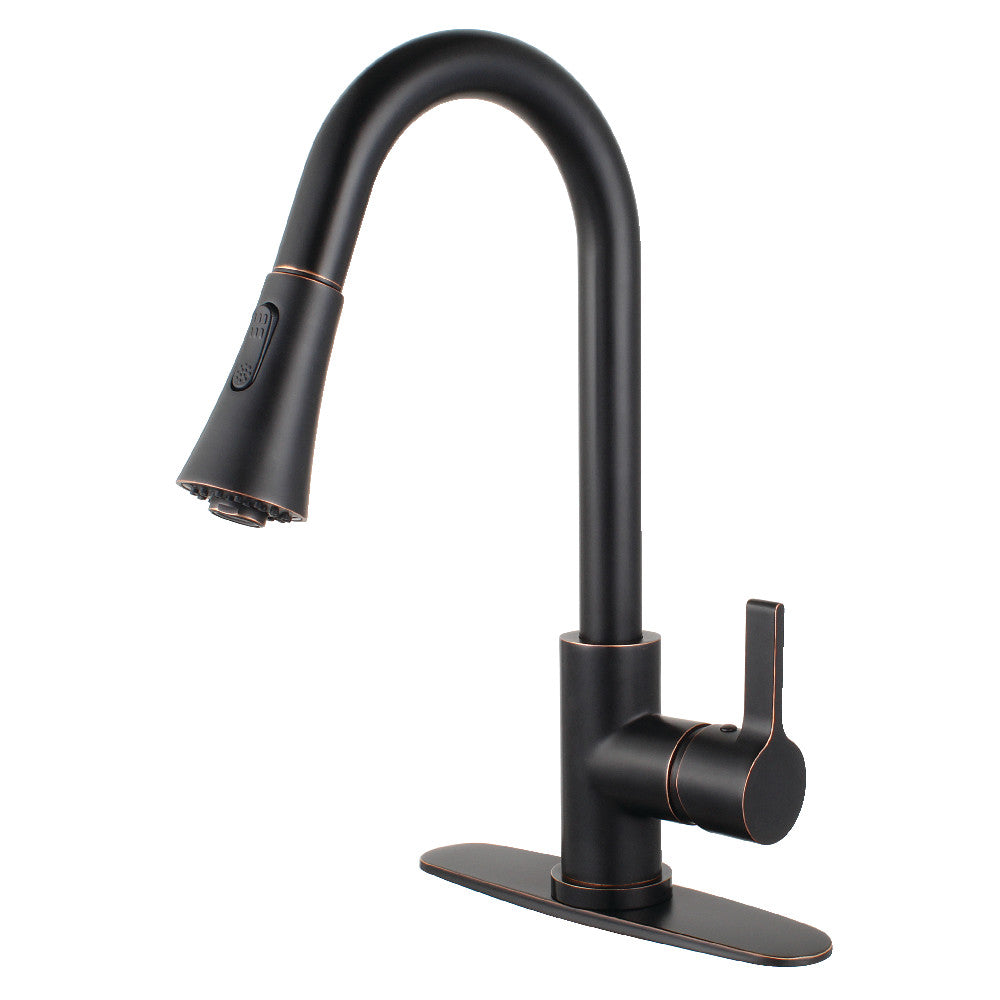 Gourmetier LS8723CTL Continental Single-Handle Pull-Down Kitchen Faucet